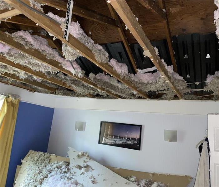 Ceiling Collapsed. 
